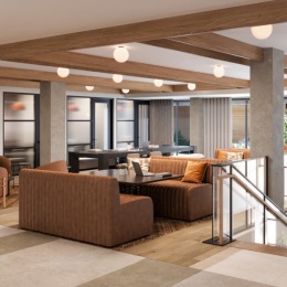 second story lounge area